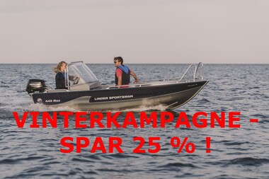 Linder 445 Max m/Mercury F20 hk EFI - DEMO - m/Variant trailer - VINTERKAMPAGNE !