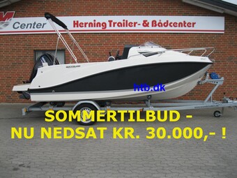 Quicksilver Activ 505 Cabin m/Mercury F80 hk og Scandic trailer - SOMMERTILBUD !