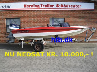 Mirage powerboat 15,6" m/Evinrude 115 hk V4 - NU NEDSAT KR. 10.000,- !