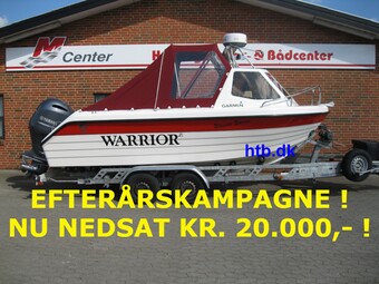 Warrior 175 m/Yamaha F150 hk 4-takt og Indespension 2600 kg boggitrailer - NU NEDSAT KR. 20.000,- !