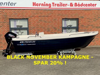 Sea Explorer 470 Premium m/Mercury F25 hk ELPT 4-takt EFI - BLACK NOVEMBER KAMPAGNE !