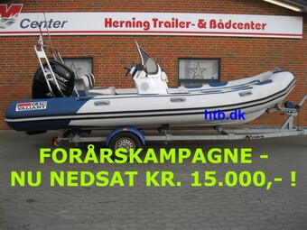 Valiant V-570 rib m/Mercury F150 hk EFI 4-takt og Brenderup trailer - NU NEDSAT KR. 15.000,- !